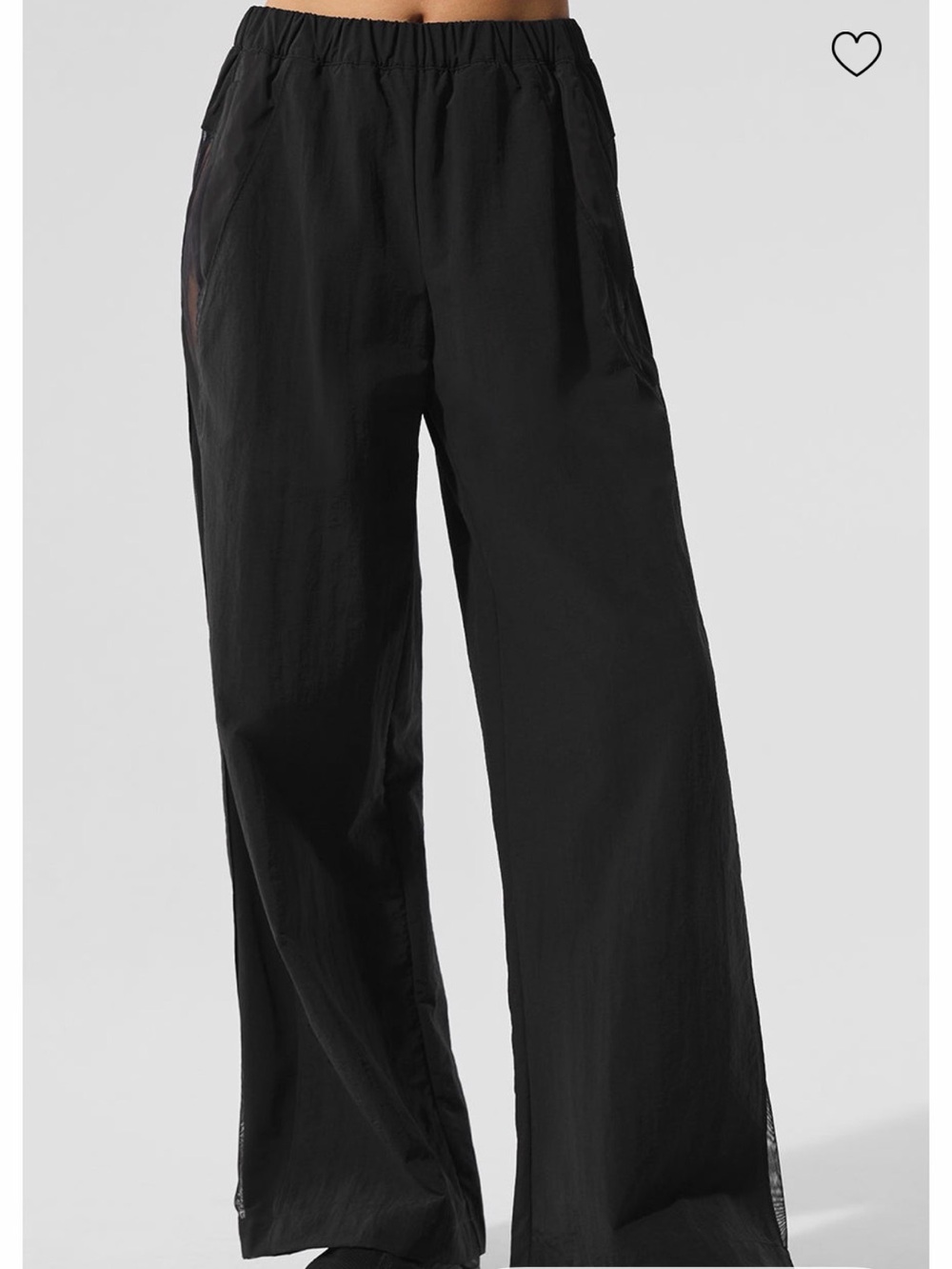Alo Yoga High-Waist Origin Wide Leg Black Track Pant